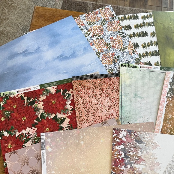 Assorted Patterned Scrapbook Paper - Picture 2 of 6